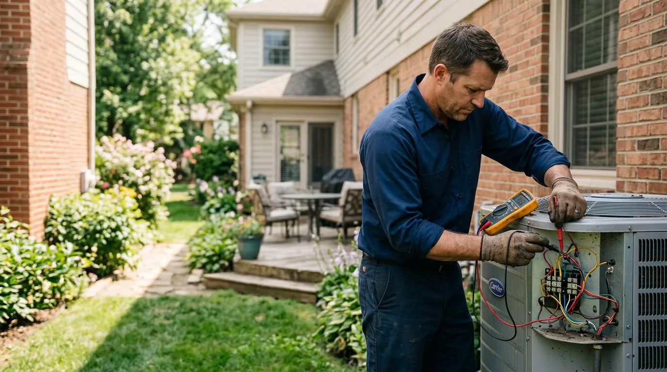 HVAC technician working near Aliquippa, PA